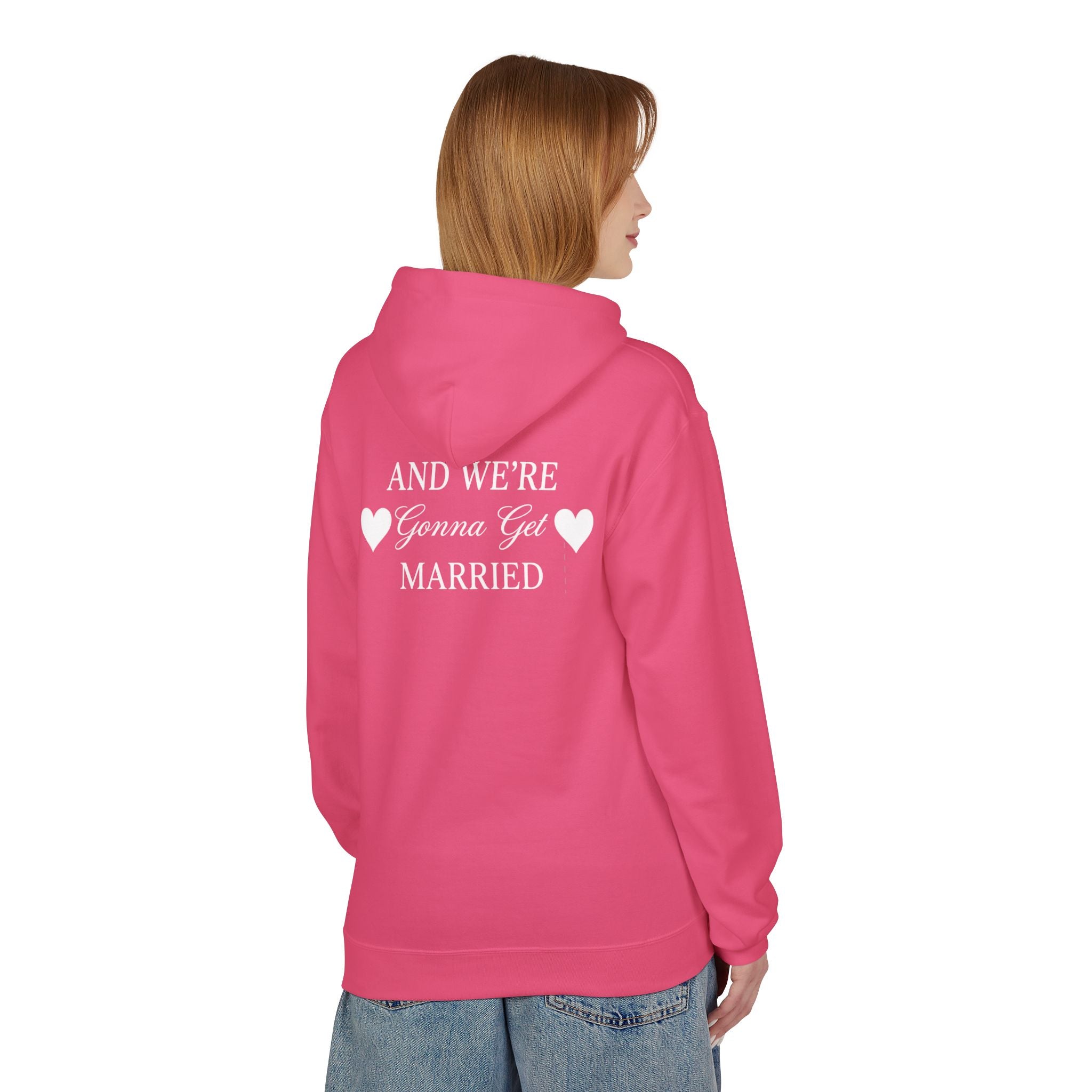 Engaged Couple Hoodie And We're Gonna Get Married Wedding Announcement Pullover
