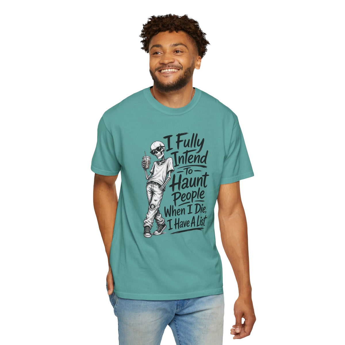 Funny Halloween T Shirt I Fully Intend to Haunt People When I Die I Have a List