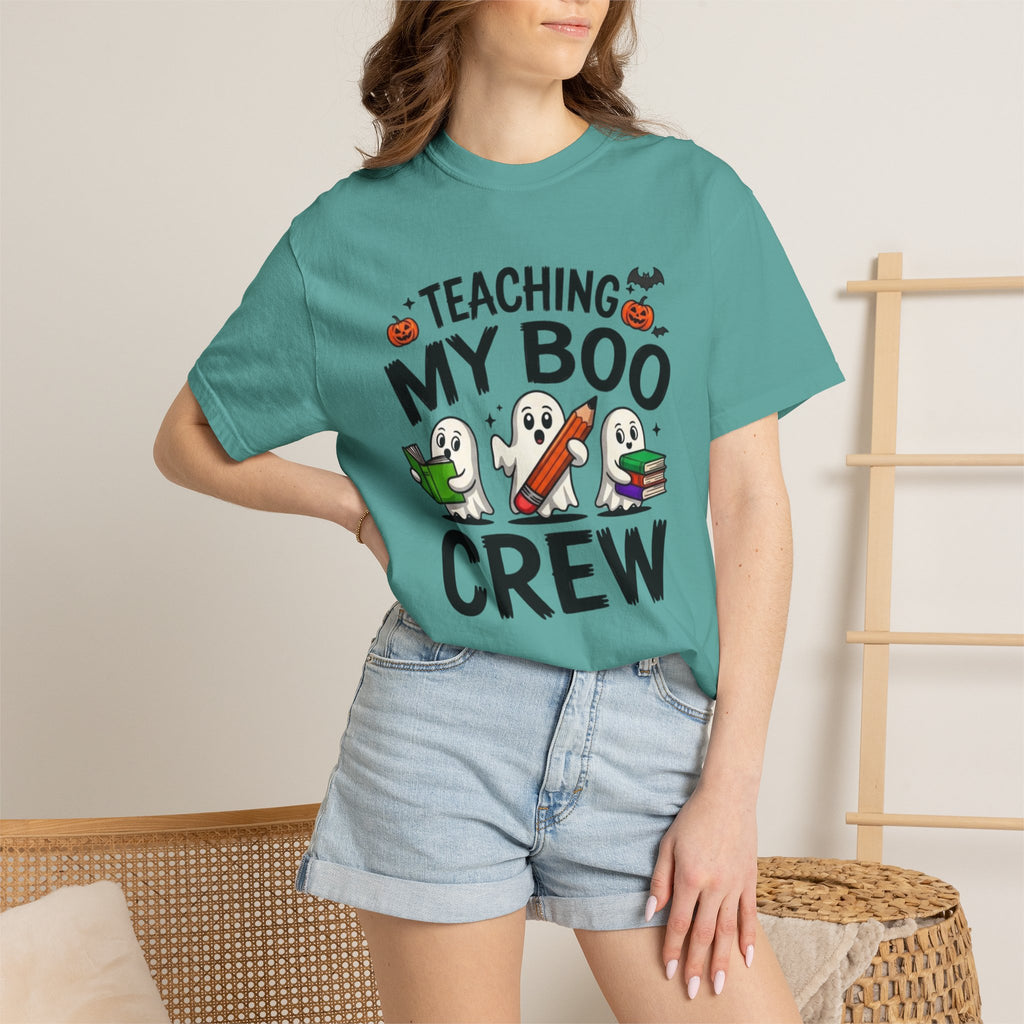 Teaching My Boo Crew T-Shirt Cute Halloween Teacher Tee