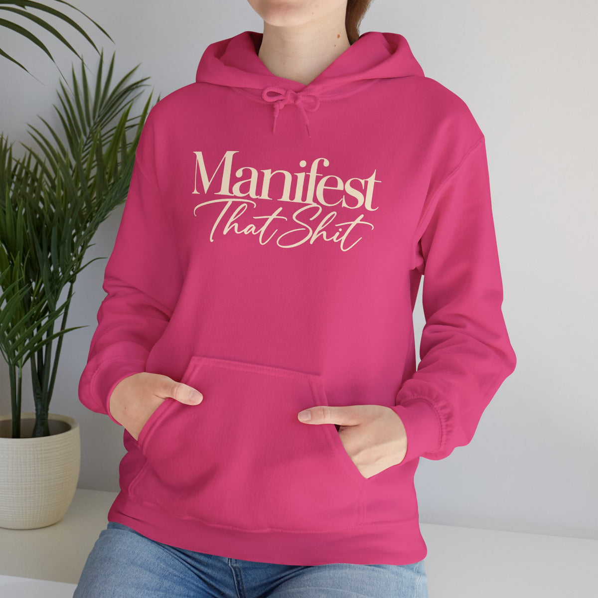 Hoodie Manifest That Shit Minimal Script Pullover