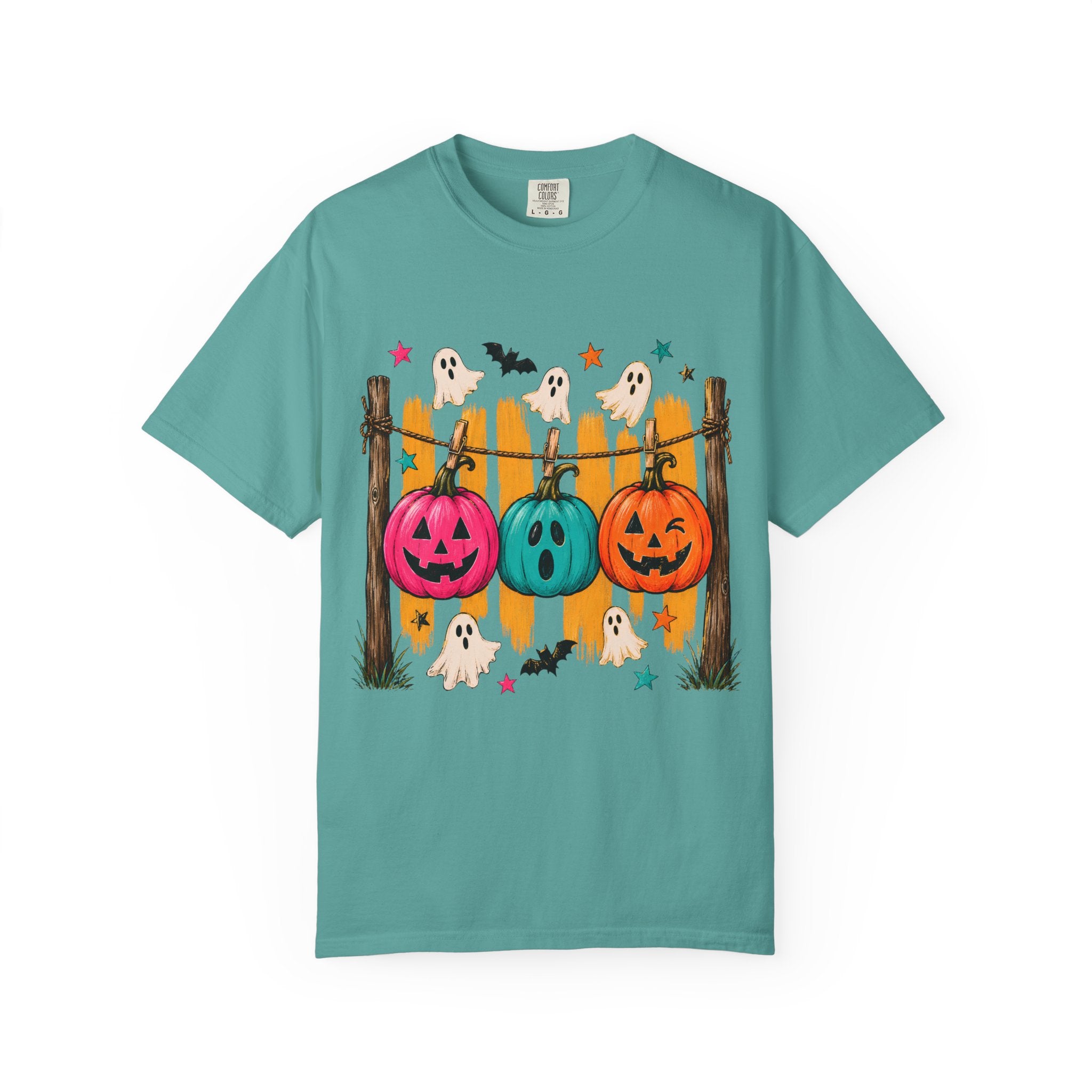 Halloween Pumpkins and Ghosts T Shirt Cute Jack O Lantern Halloween Tee