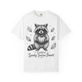 Spooky Season Bandit T Shirt Cute Raccoon Holding Pumpkin Fall Tee