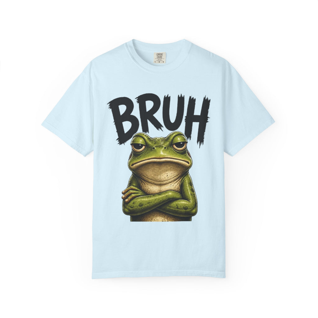 Bruh Frog T-Shirt Funny Grumpy Frog Graphic Tee