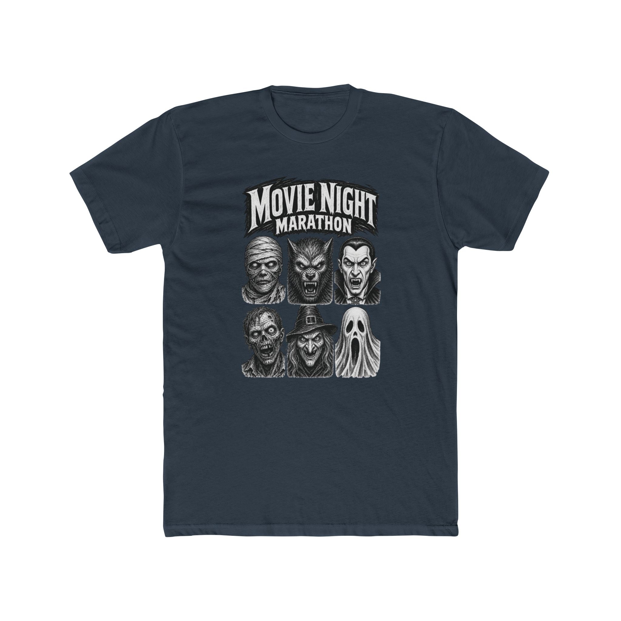 Movie Night Marathon Horror Icons Tee