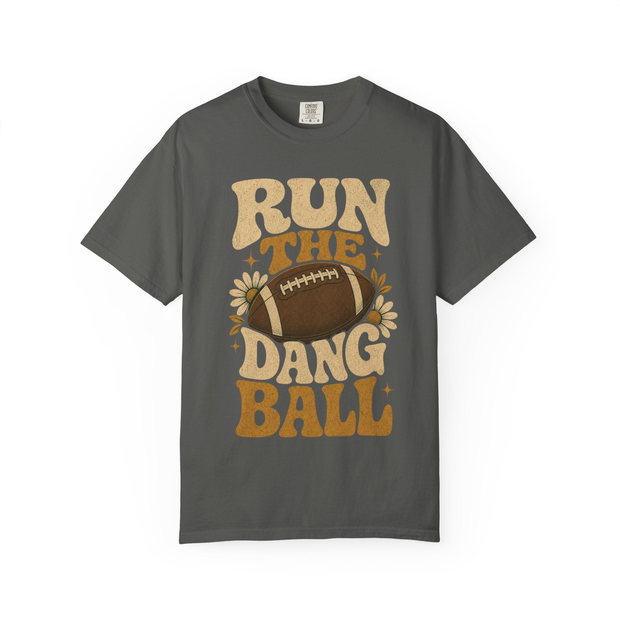 Run the Dang Ball Football T Shirt Retro Gridiron Graphic Tee