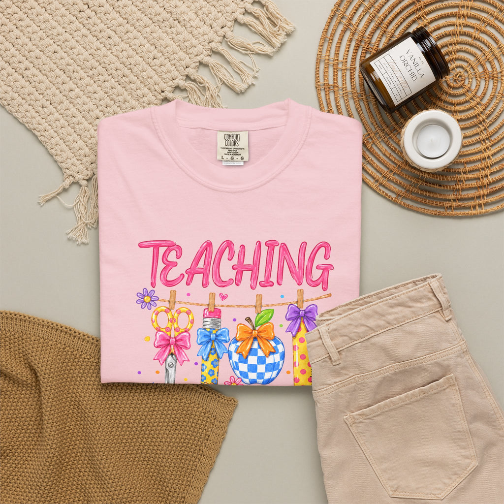 Teaching Hallelujah T Shirt | Teacher Shirt with Floral Clipart and Chalkboard