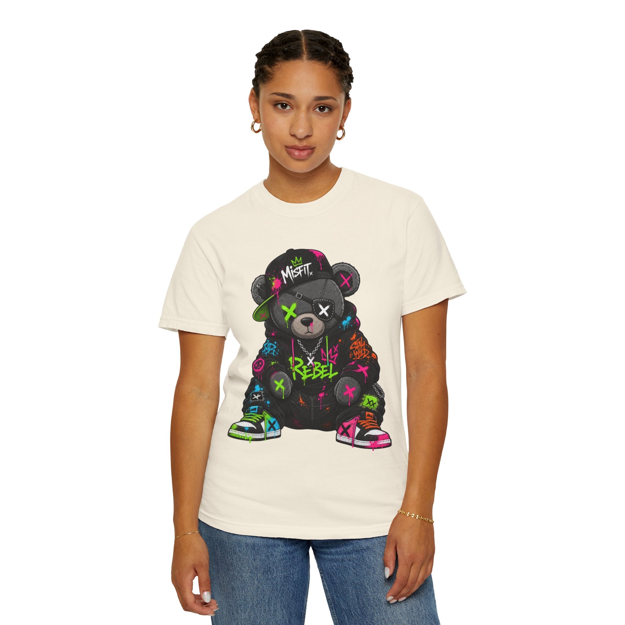 Rebel Graffiti Bear T Shirt