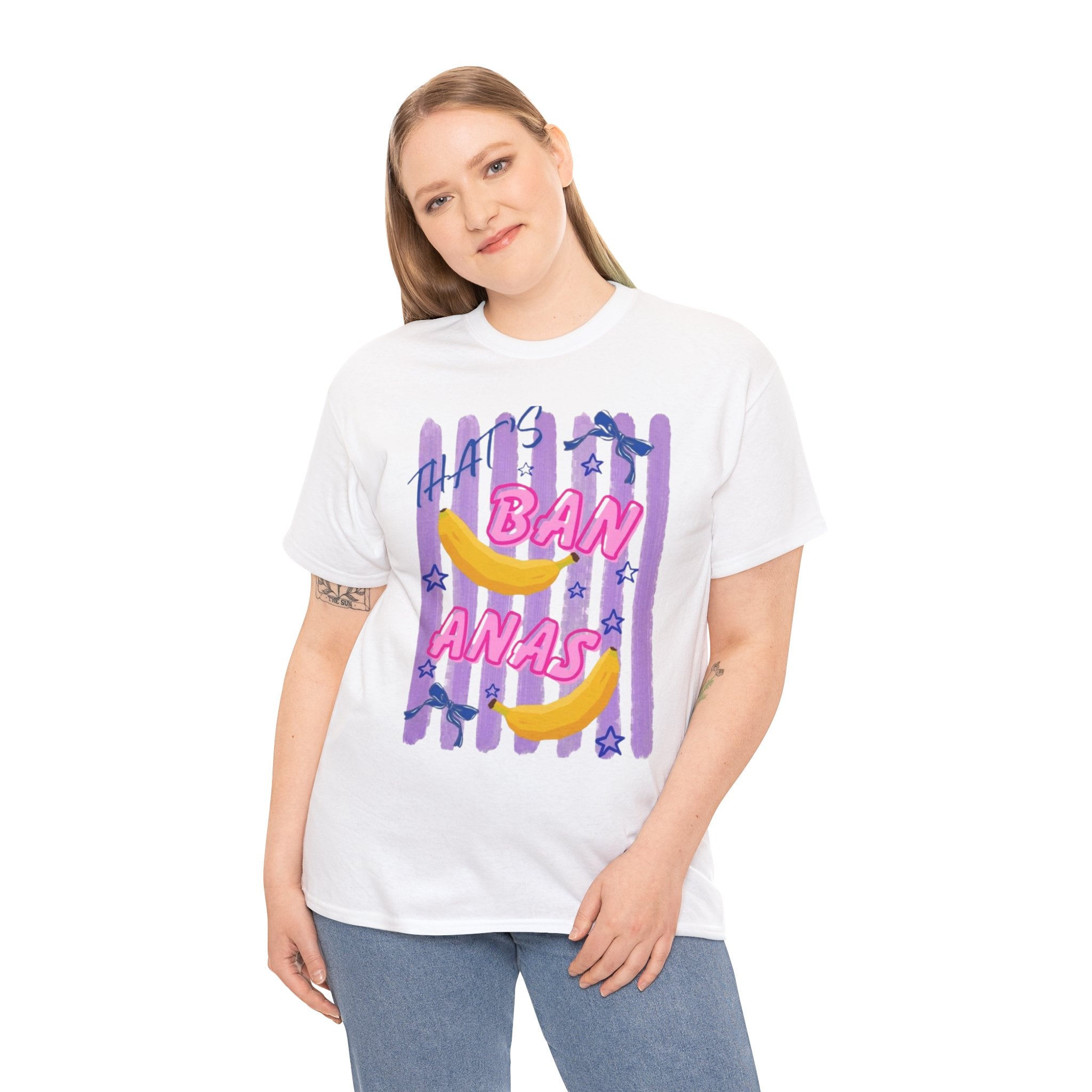 Bananas Graphic Tee — Playful Retro Banana Design with 'Ban Anas' Text