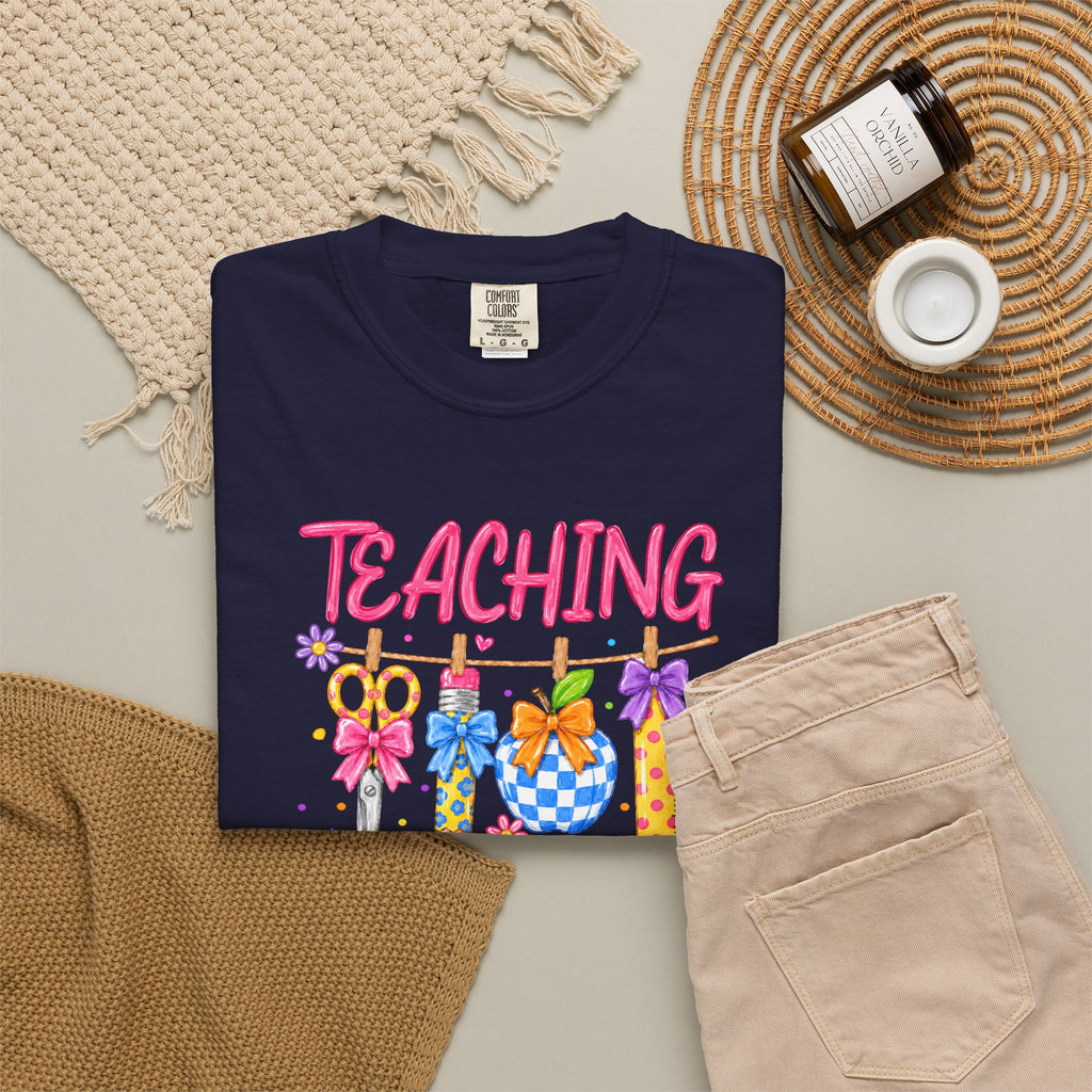 Teaching Hallelujah T Shirt | Teacher Shirt with Floral Clipart and Chalkboard