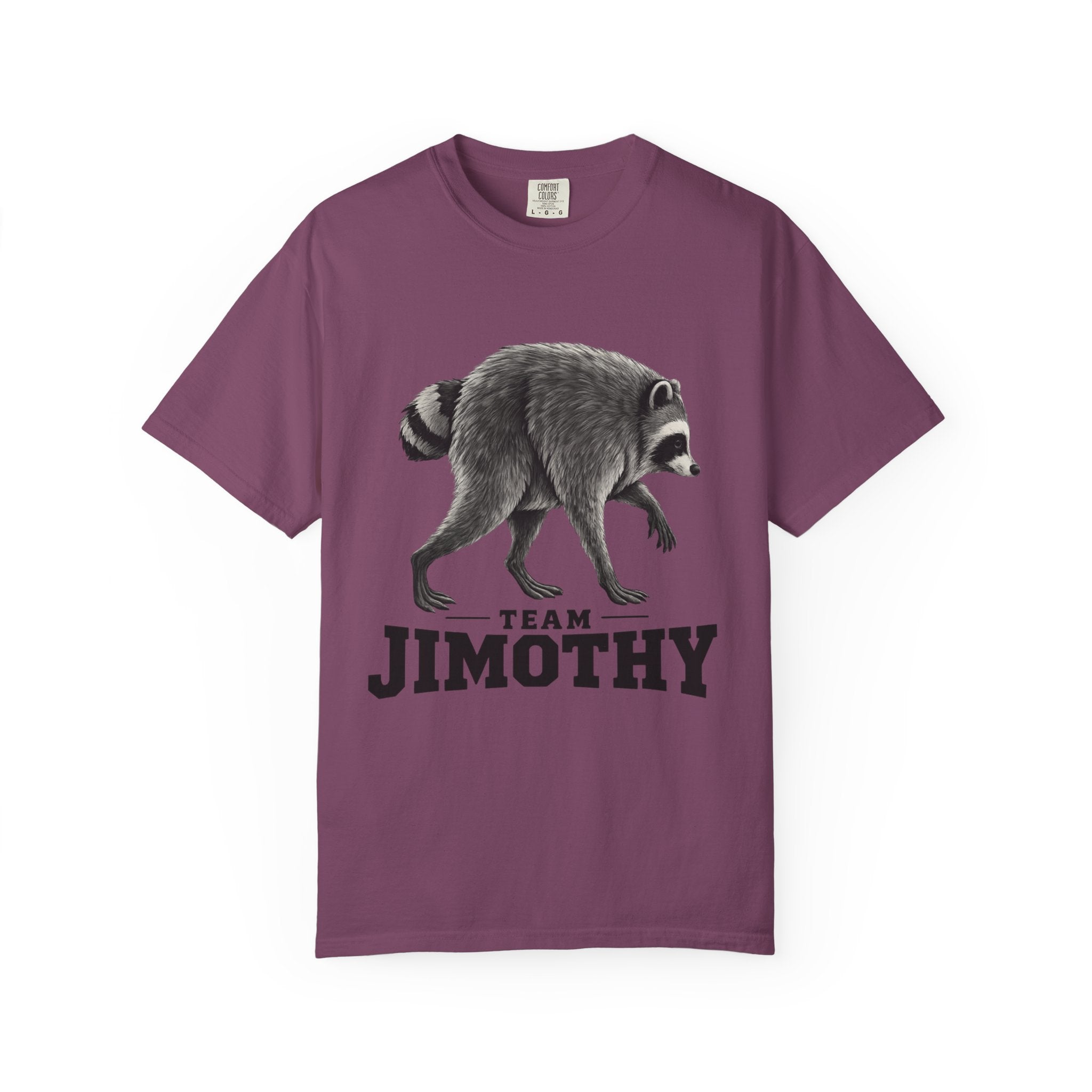 Team Jimothy Raccoon Garment Dyed Tee Shirt Vintage Wildlife Graphic Tee