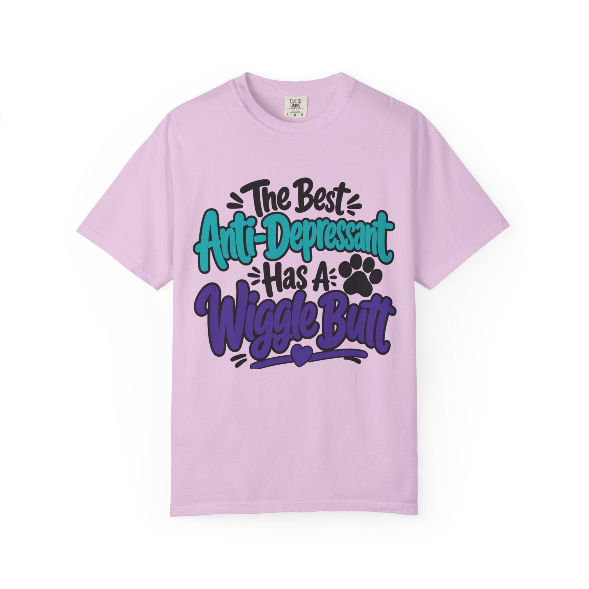 Wiggle Butt T Shirt The Best Anti-Depressant Has A Wiggle Butt Dog Lover Tee