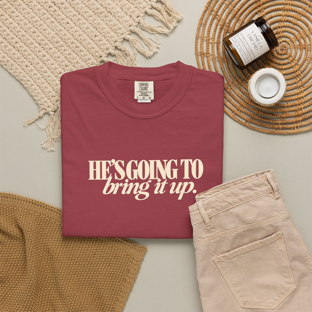 Funny Thanksgiving Couple Shirts, I Was Told Not to Bring It Up Tee, Hes Going to Bring It Up Shirt, His Hers Thanksgiving Tees