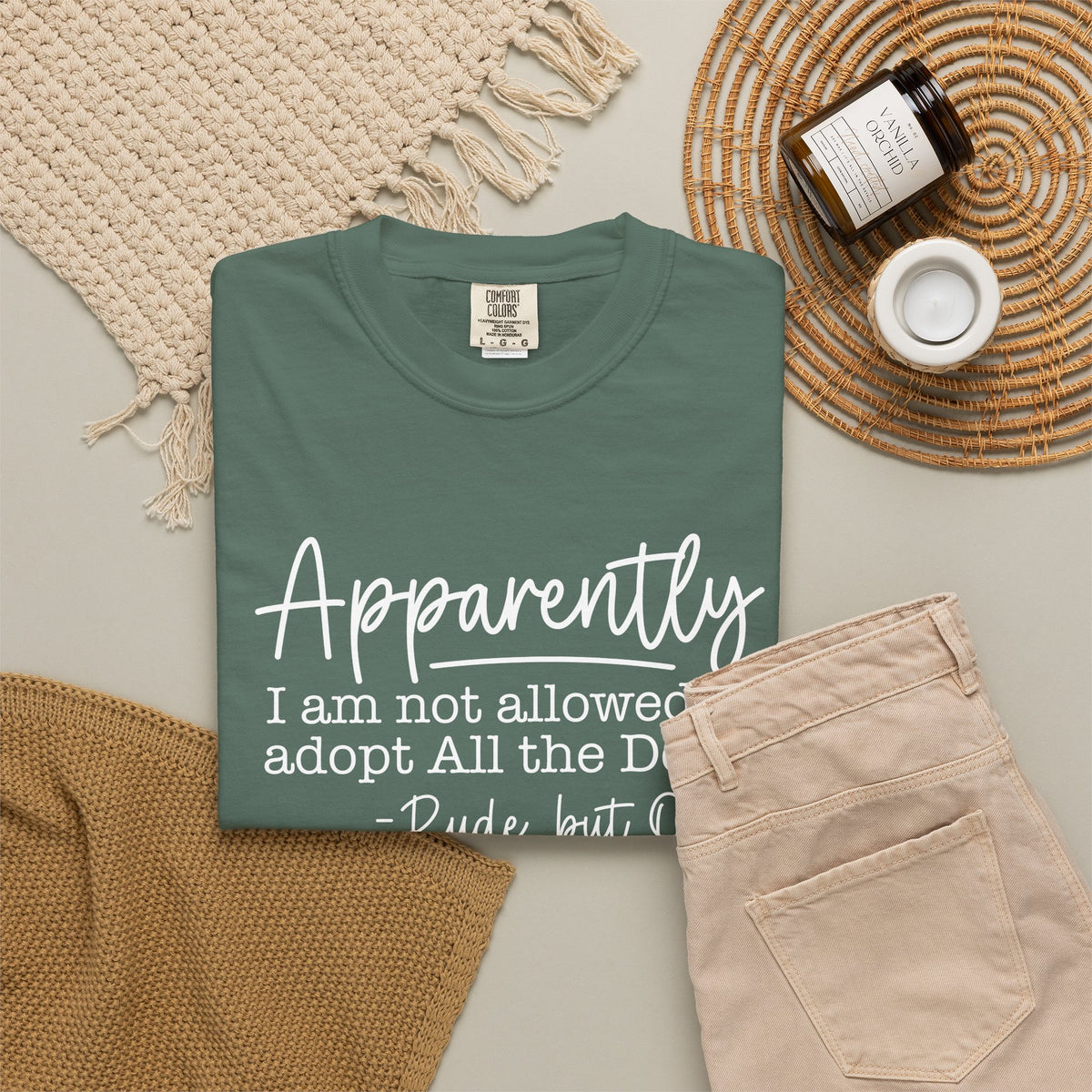 Tee Shirt Apparently I Am Not Allowed to Adopt All the Dogs Funny Dog Lover Graphic Tee