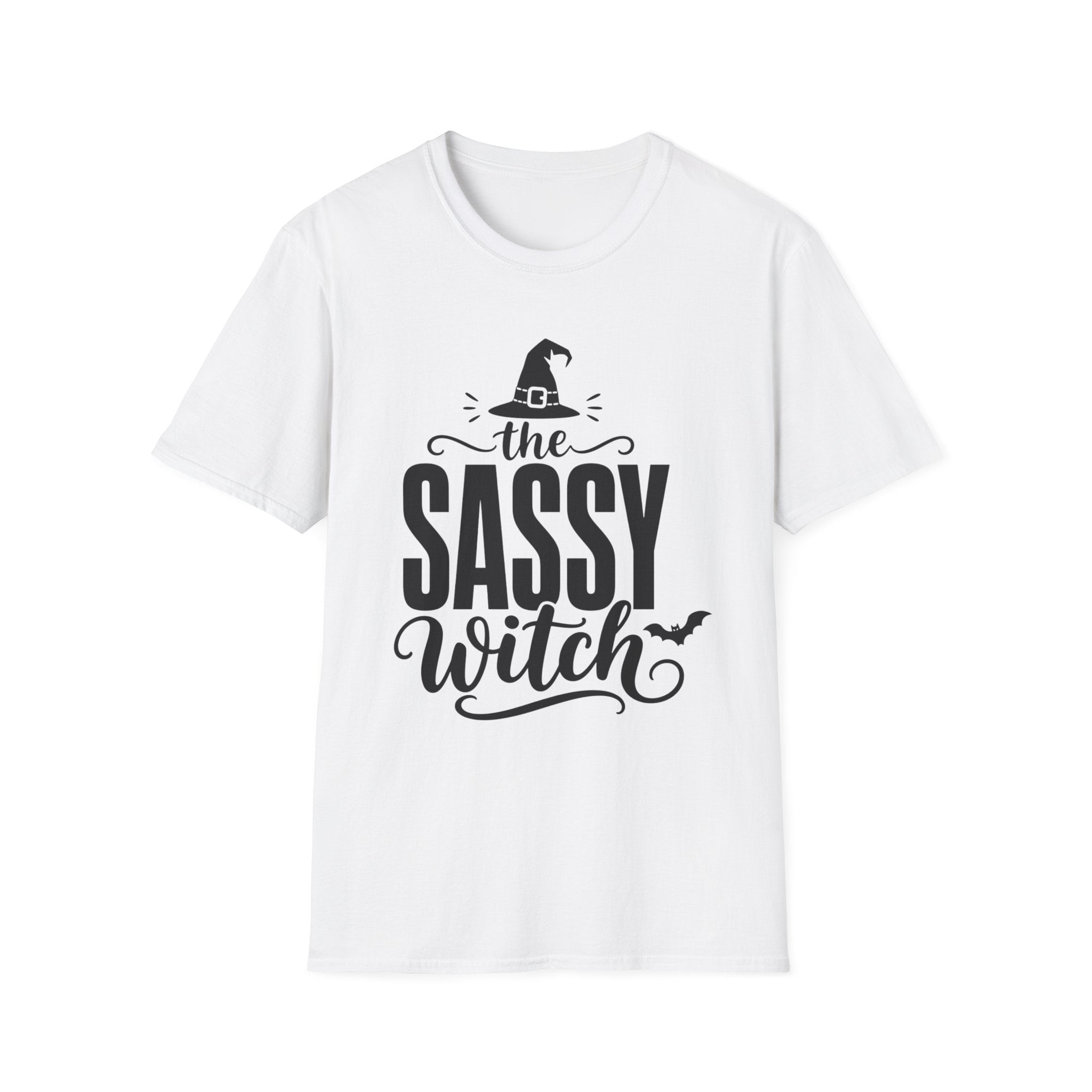 Sassy Witch T Shirt Halloween Graphic Tee with Witch Hat