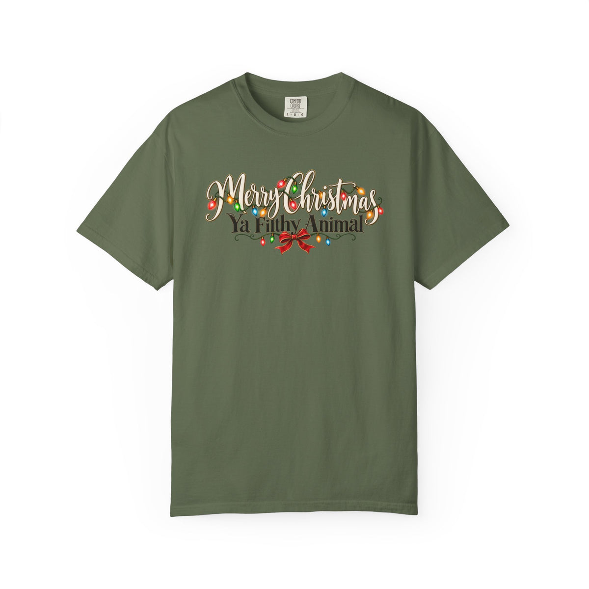 Merry Christmas Ya Filthy Animal Sweatshirt, Funny Christmas Shirt, Vintage Christmas Lights Crewneck, Sarcastic Holiday Gift