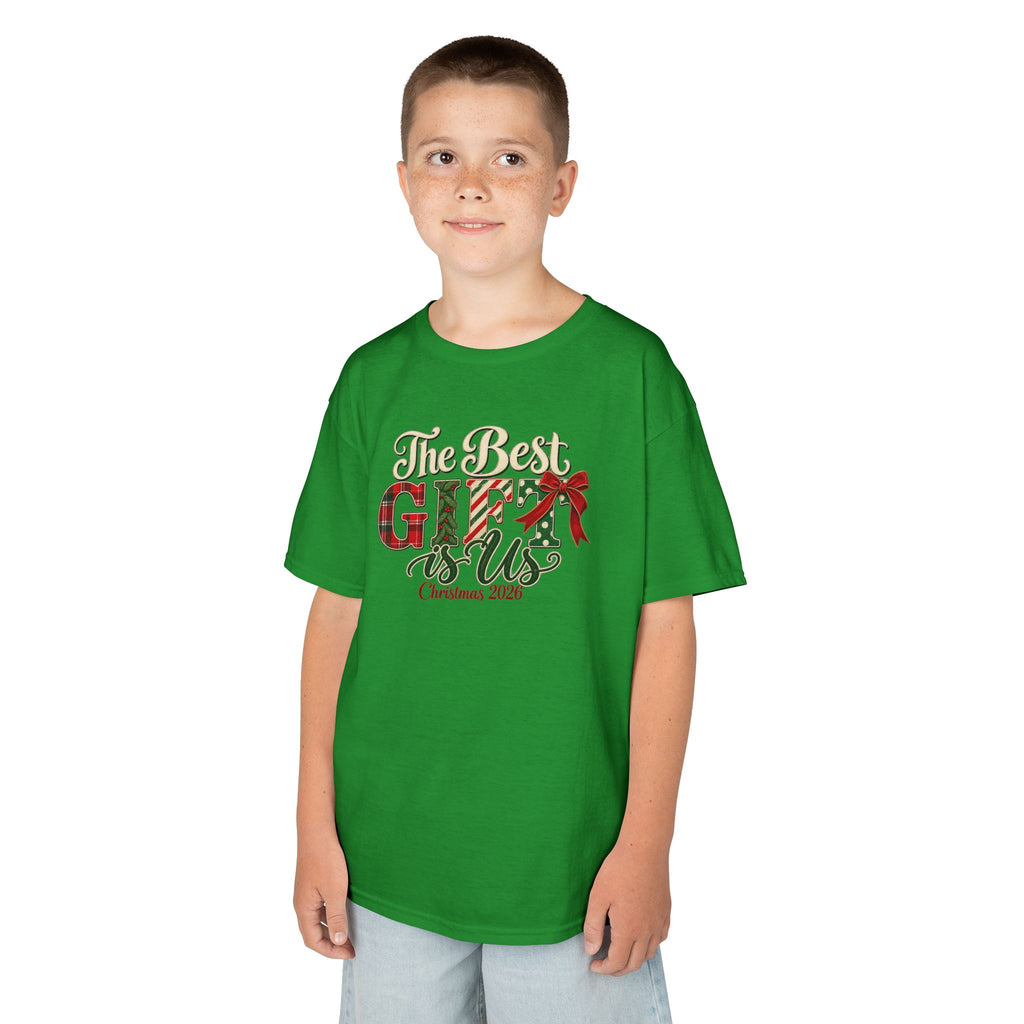 Matching Family Christmas Shirts 2026, Youth Family Tees, The Best Gift Is Us, Vintage Christmas Family Photo Outfits