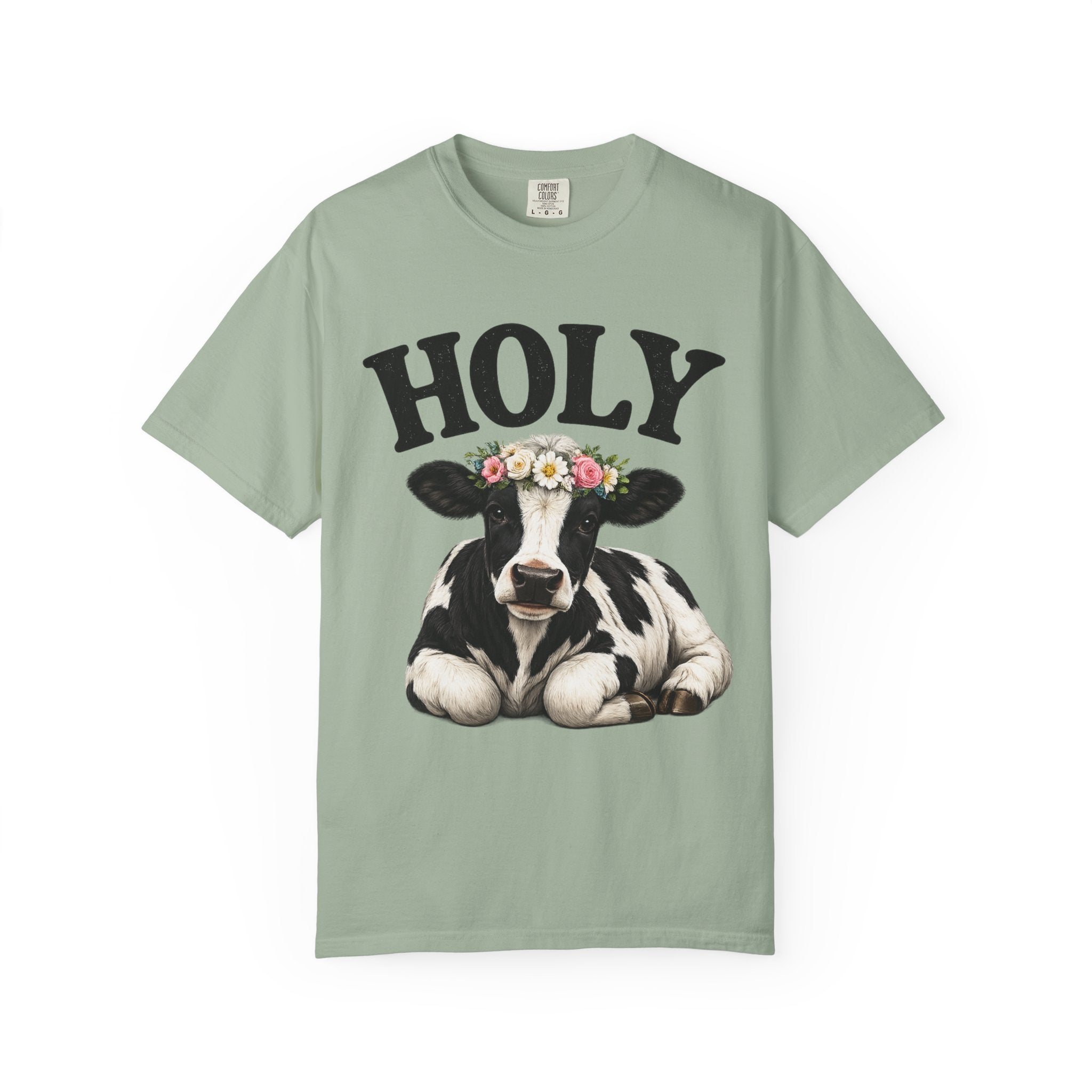 Holy Cow Floral Crown T Shirt