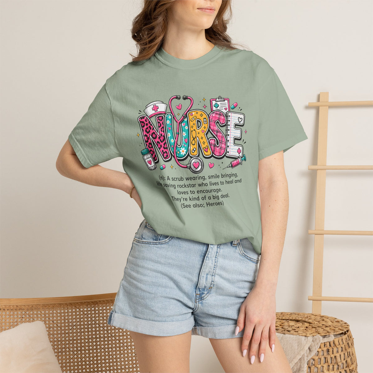 Nurse Shirt for Women, Cute Nurse T-Shirt, Registered Nurse Gift, Nursing Tee, Healthcare Worker Gift, Nurse Appreciation Shirt