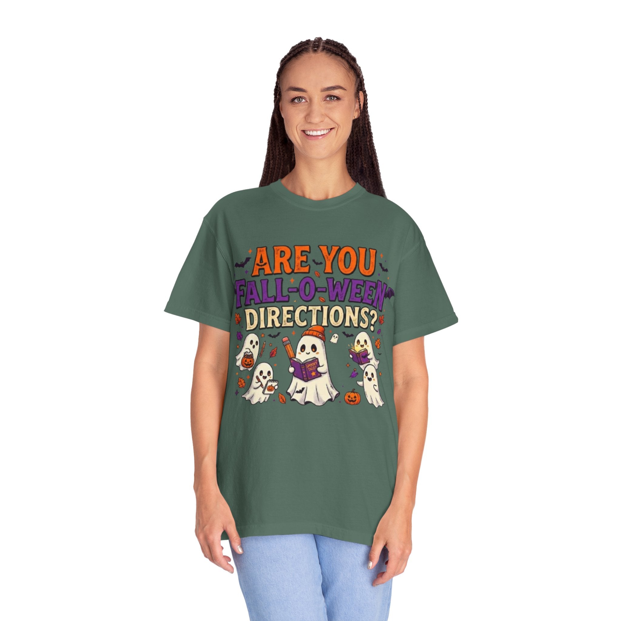 Are You Fall-O-Ween Directions? Halloween Ghosts Graphic T-Shirt
