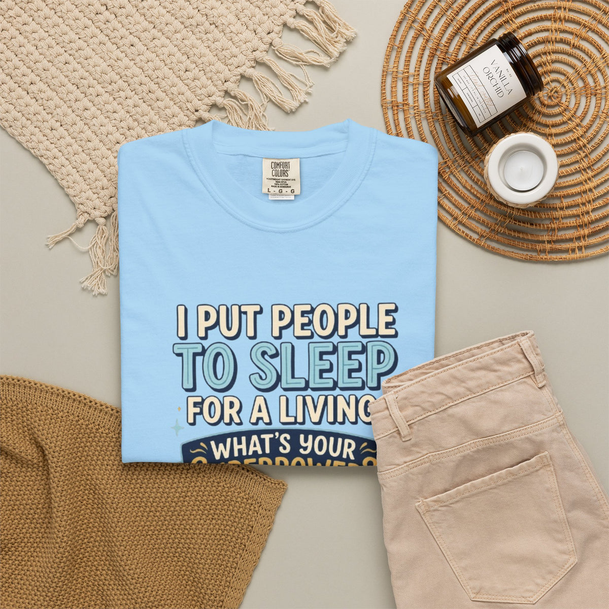 RN Anesthetist Tee Shirt I Put People To Sleep For A Living Nurse Anesthesia Tee