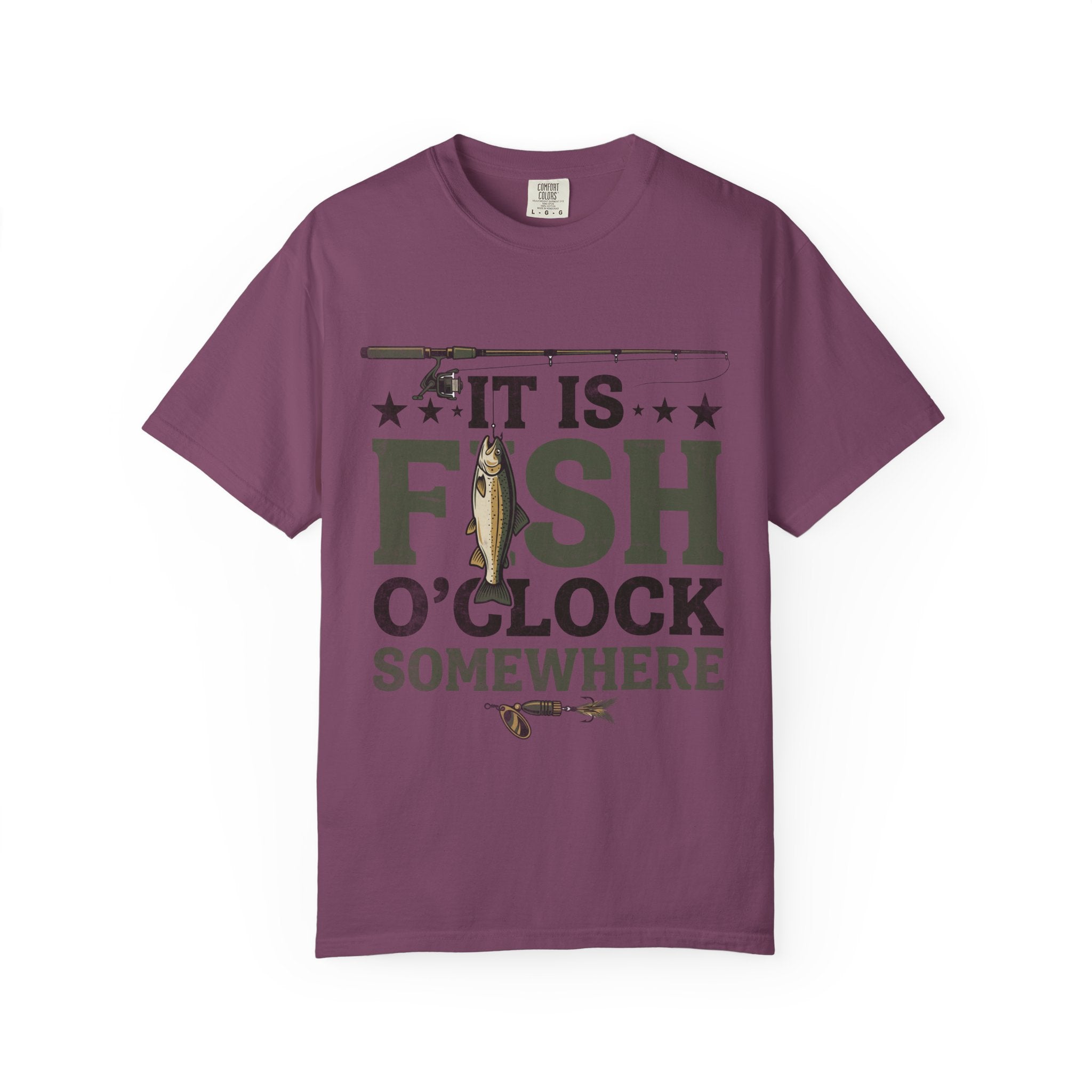 It Is Fish O Clock T Shirt Fishing Graphic Tee