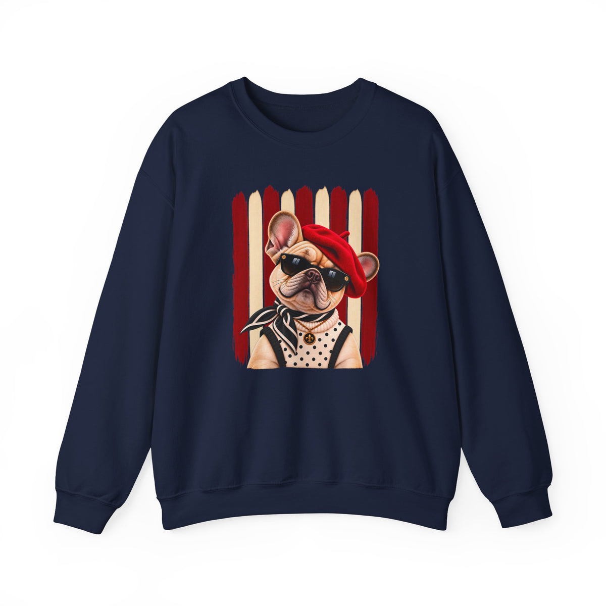 French Bulldog Sweatshirt, Unique Frenchie Gift, Artsy Dog Lover Sweater, Boutique Pet Lover Apparel, Original French Bulldog Design