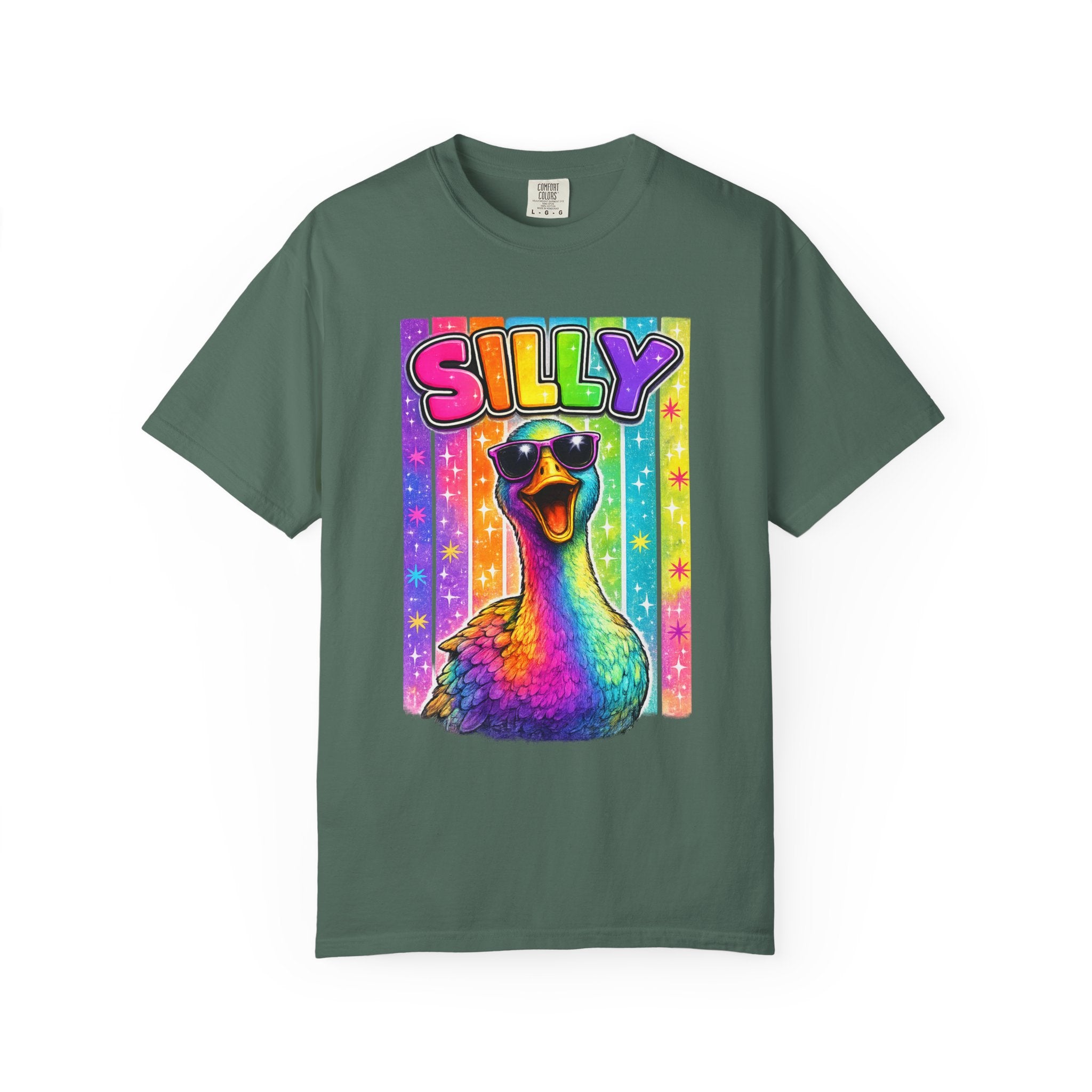 Silly Rainbow Goose T Shirt