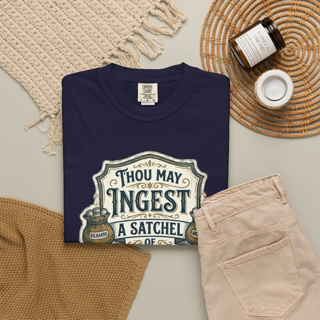 Tee Shirt Thou May Ingest a Satchel of Richards Vintage Apothecary Graphic
