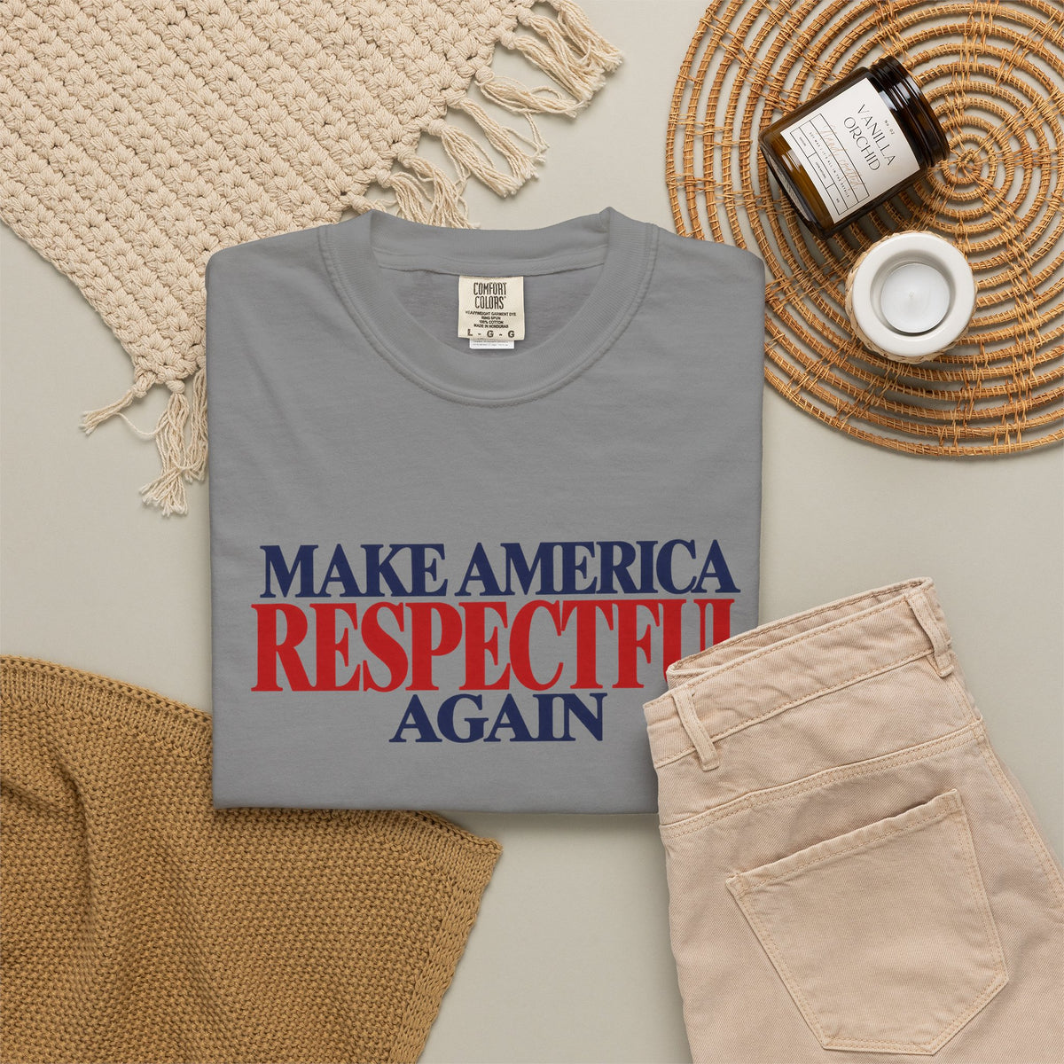Make America Respectful Again Shirt, Respect Over Hate Tee, Patriotic Unity T-Shirt, Comfort Colors Unisex Kindness Shirt