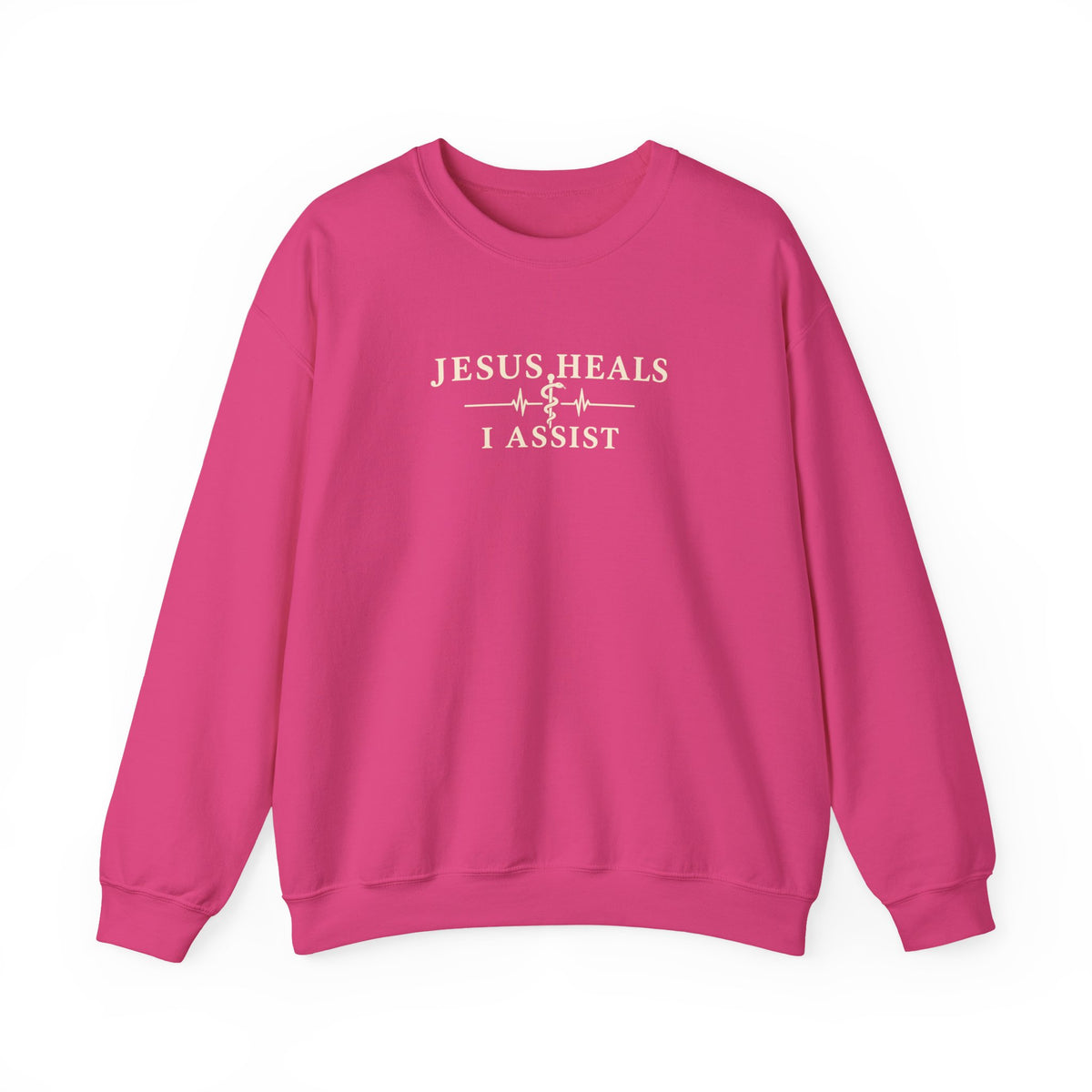 Jesus Heals I Assist Sweatshirt, Christian Nurse Gift, Faith Based Medical Crewneck, Healthcare Worker Gift, Nurse Appreciation