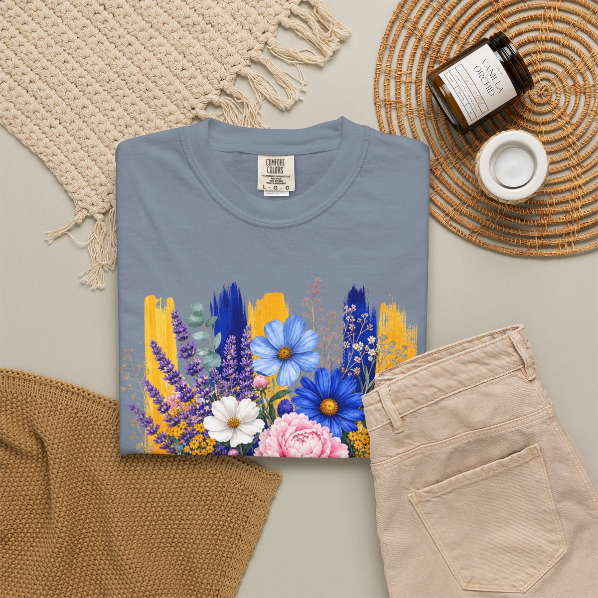 Floral Brushstroke Bouquet T Shirt