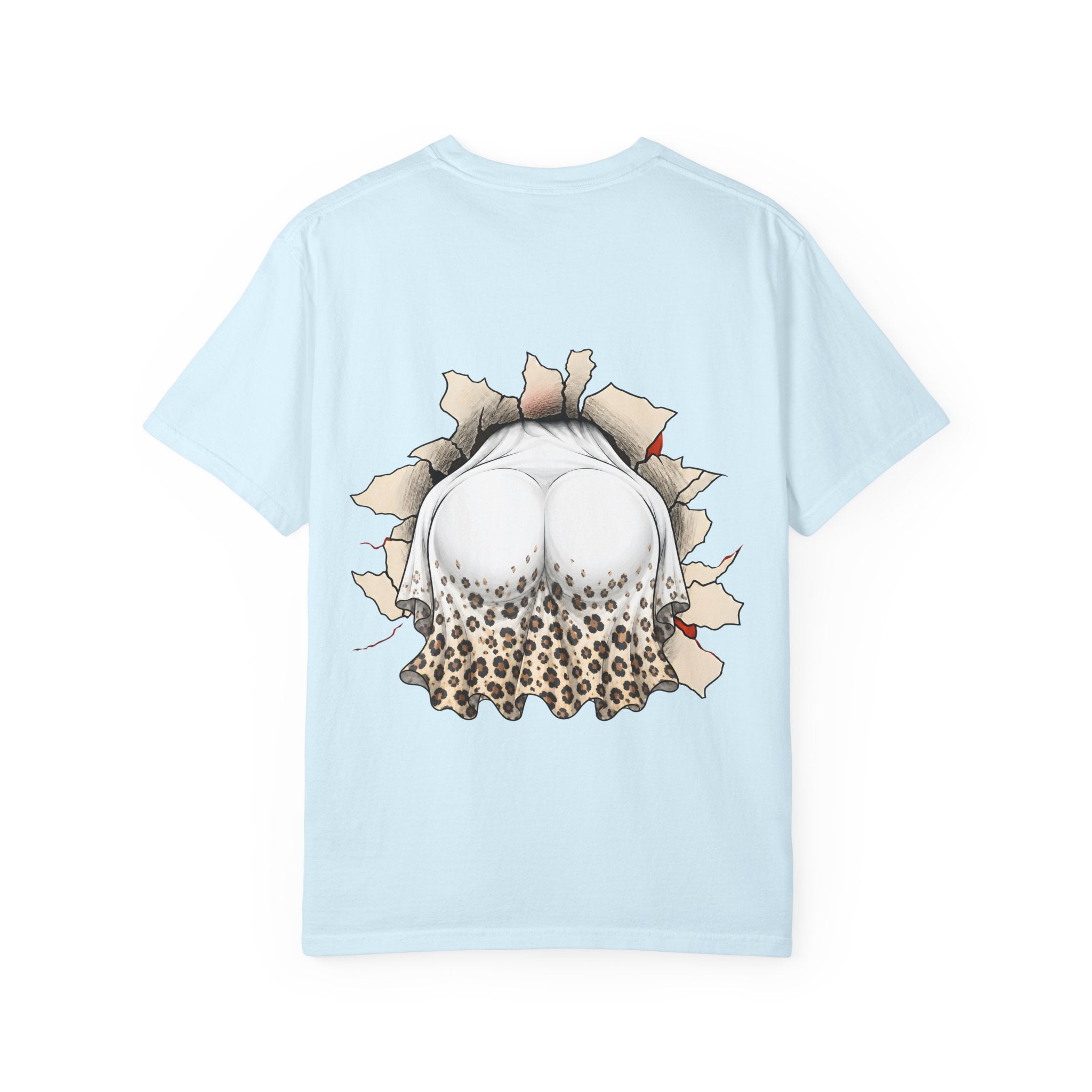 Halloween Gnome T-Shirt Funny Bubblegum Ghost and Leopard Butt Graphic Tee