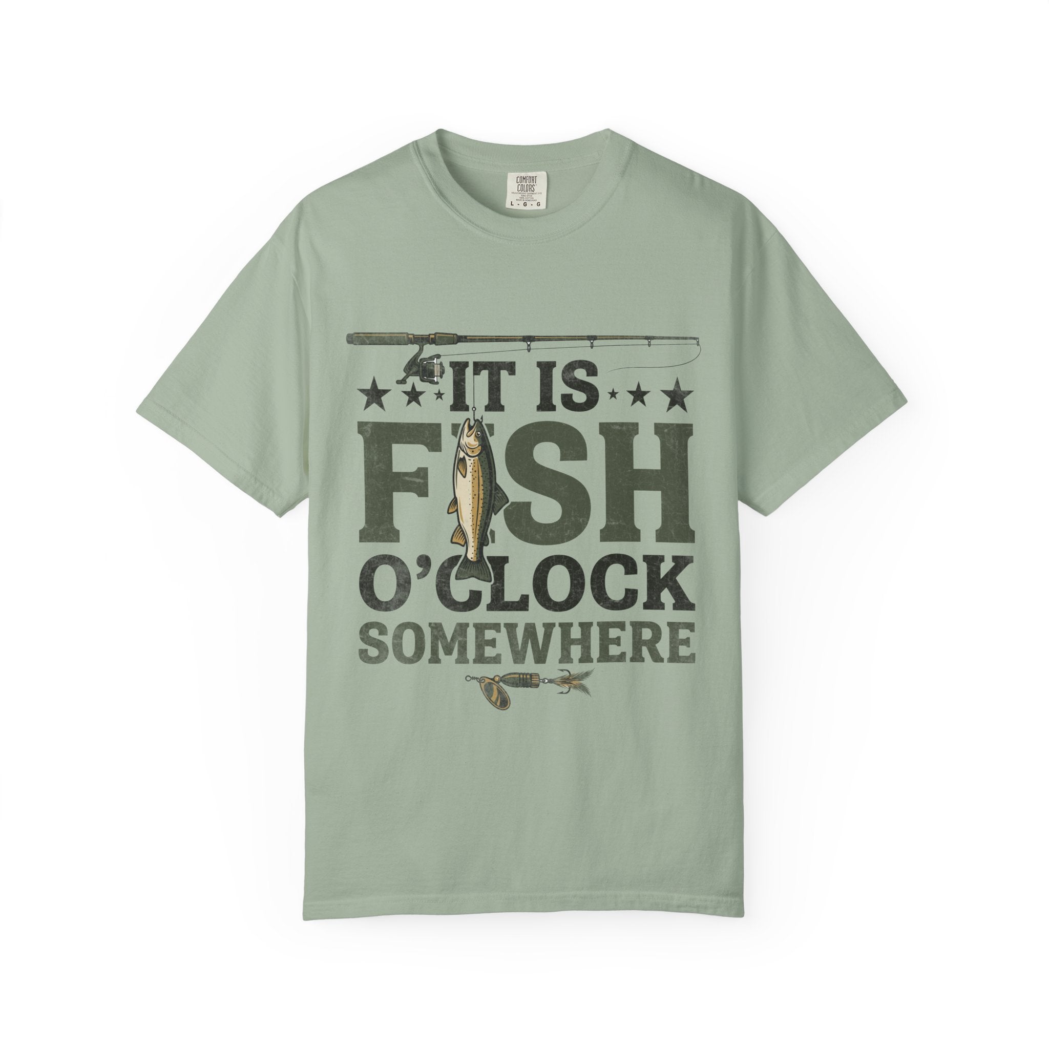 It Is Fish O Clock T Shirt Fishing Graphic Tee