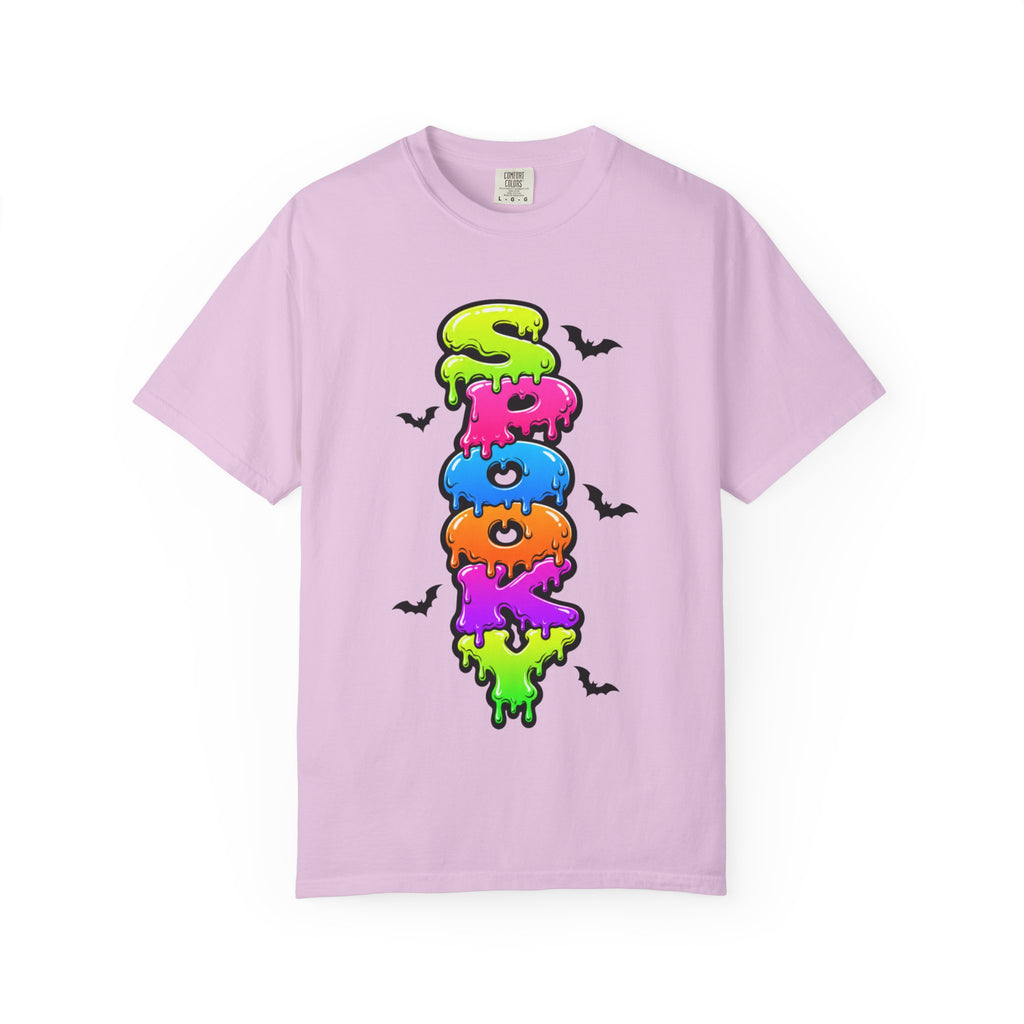 Spooky Colorful Spook Drippy Halloween T Shirt