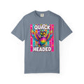 Quack Headed Duck T Shirt Vibrant Retro Rainbow Duck Graphic Tee