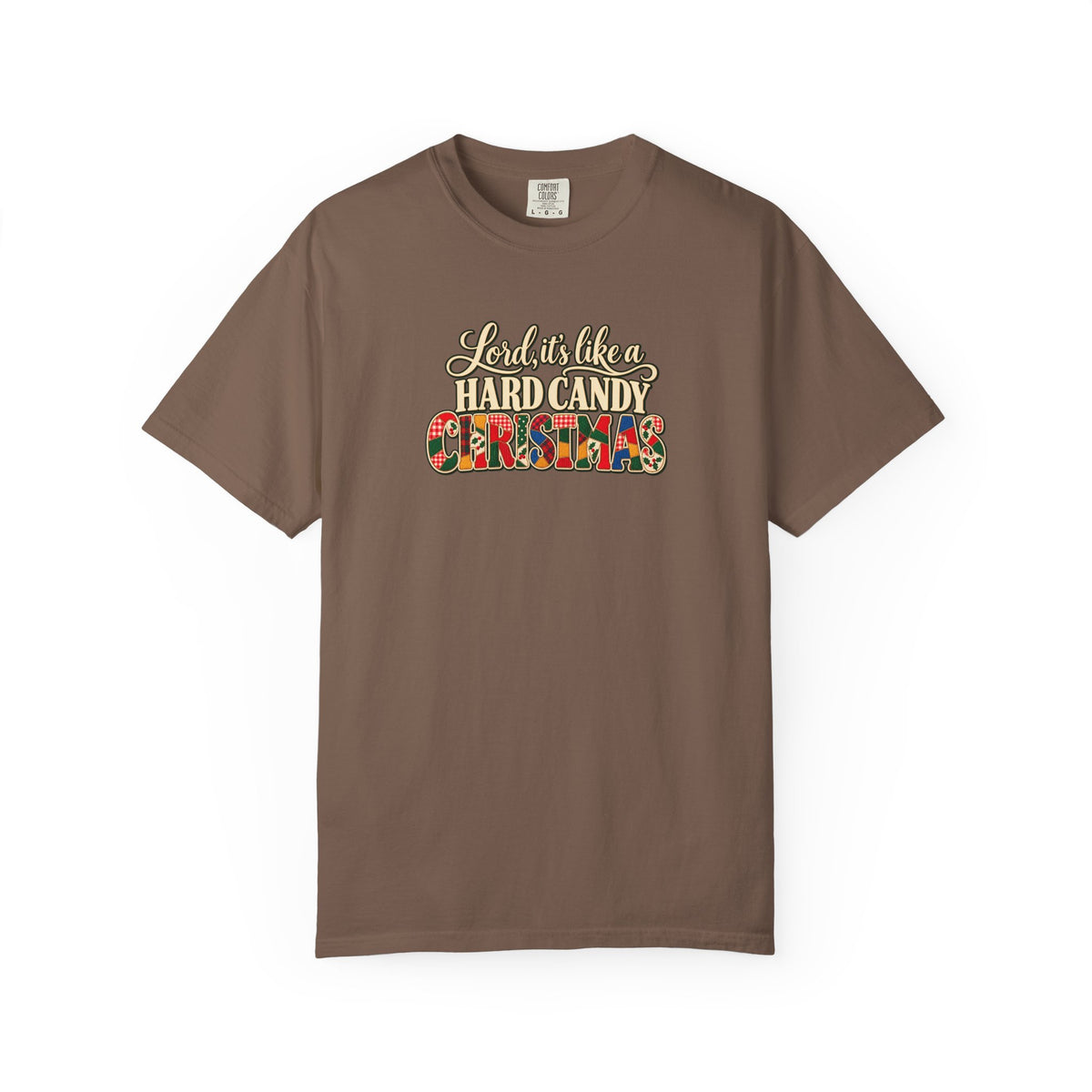 Hard Candy Christmas Shirt, Vintage Patchwork Christmas Tee, Retro Country Holiday Shirt, Coordinating Couple Christmas Shirts