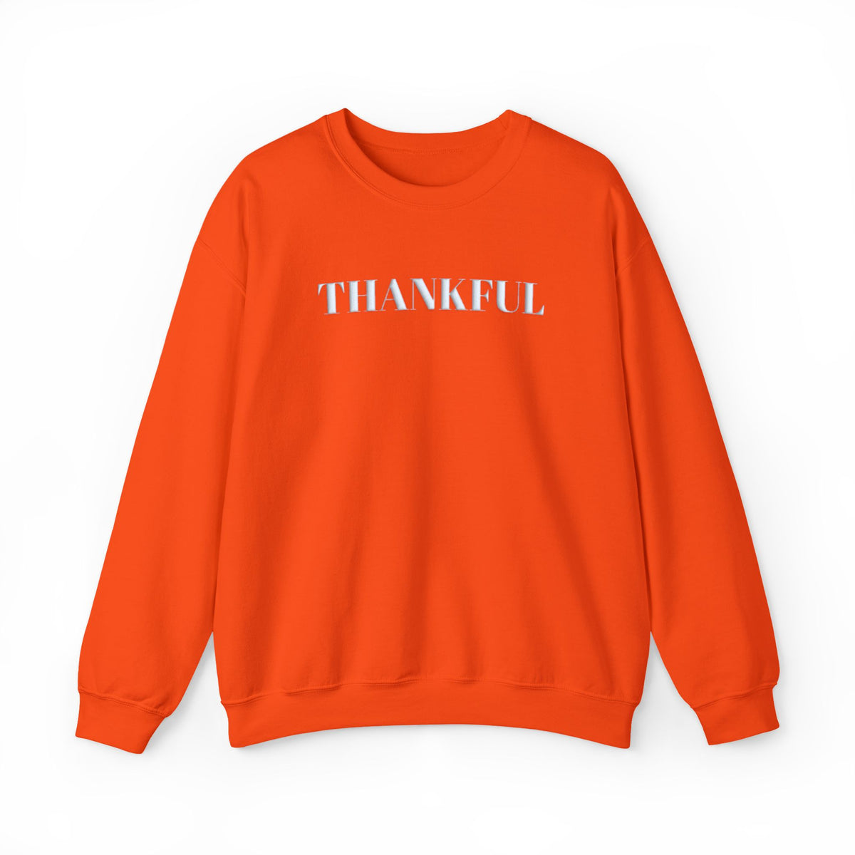 Thankful Puff Print, Thanksgiving Sweatshirt, Raised Letter Crewneck, Fall Sweatshirt, Thankful Shirt, Thanksgiving Gift, Puff Print Shirt
