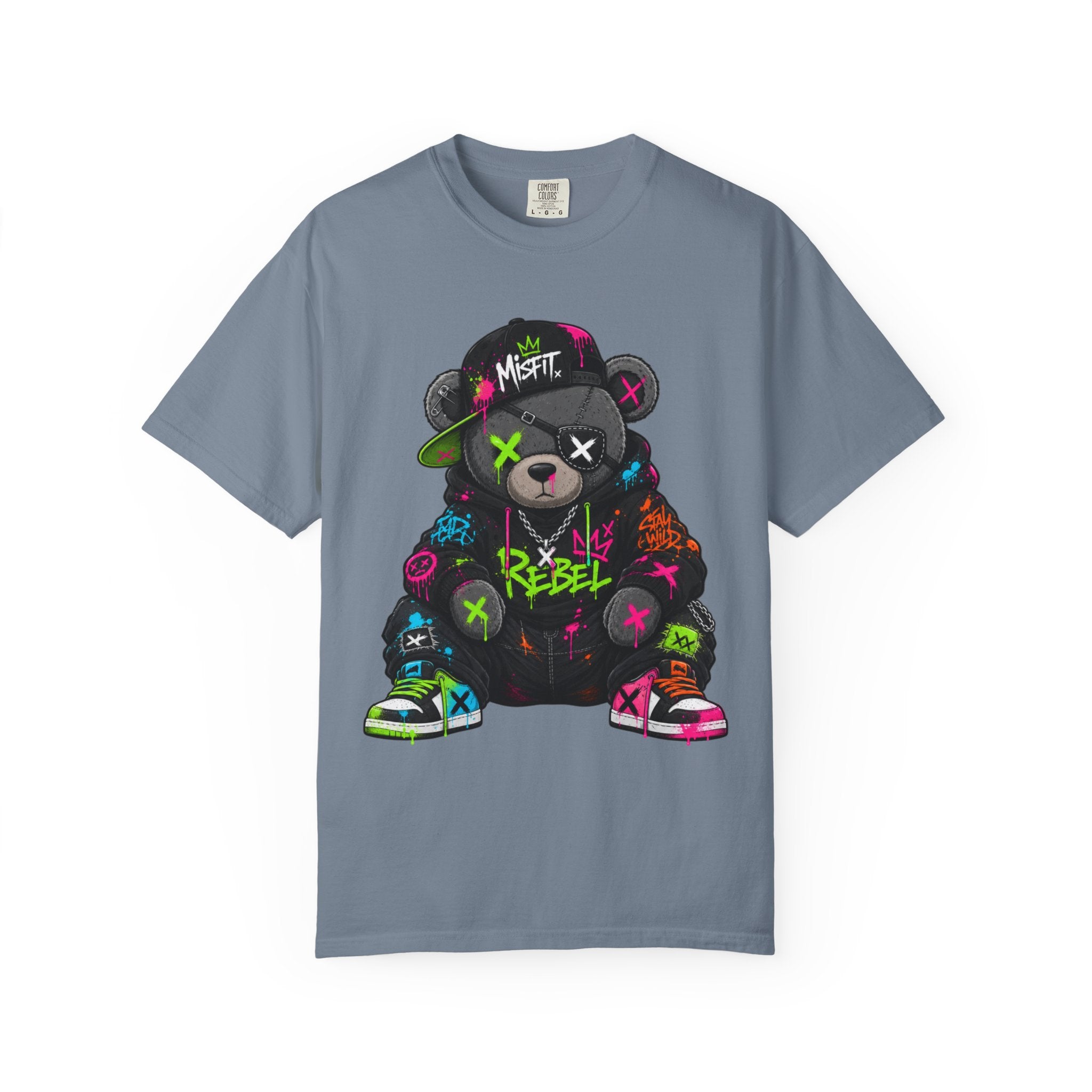Rebel Graffiti Bear T Shirt