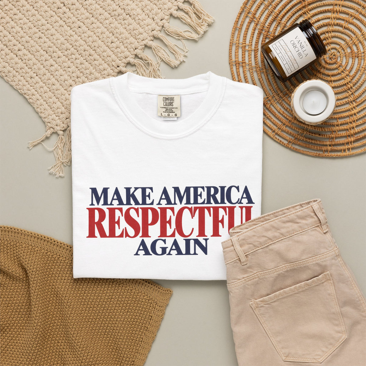 Make America Respectful Again Shirt, Respect Over Hate Tee, Patriotic Unity T-Shirt, Comfort Colors Unisex Kindness Shirt