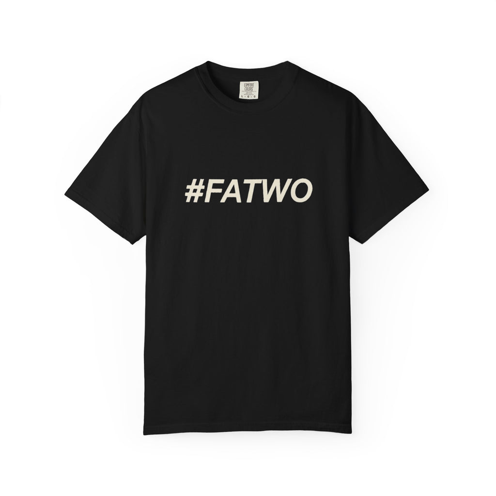 FATWO Graphic T Shirt Bold Hashtag Statement Tee