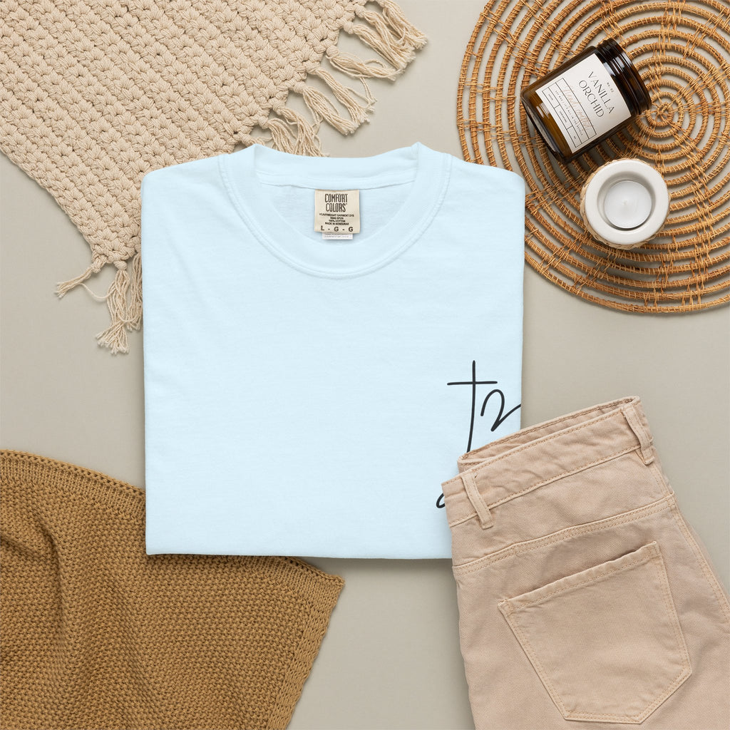 T-Shirt  Stronger Than the Storm Script Chest and Back Tee