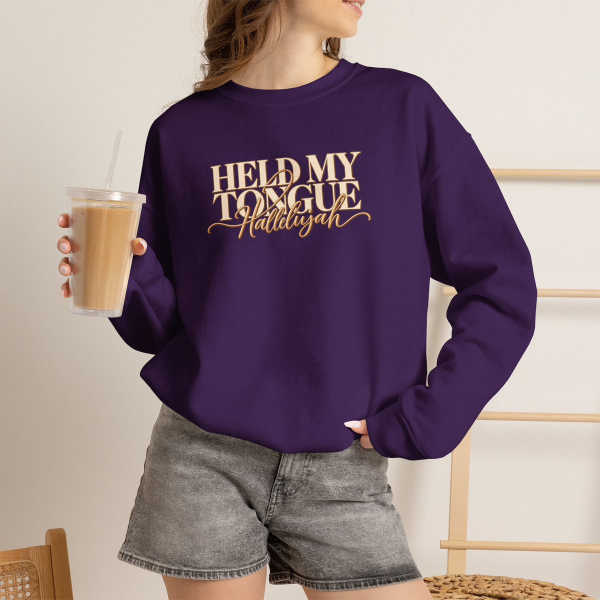 Held My Tongue Hallelujah Sweatshirt, Funny Christian Shirt, Faith Based Sweatshirt, Southern Humor Gift, Christian Women Gift