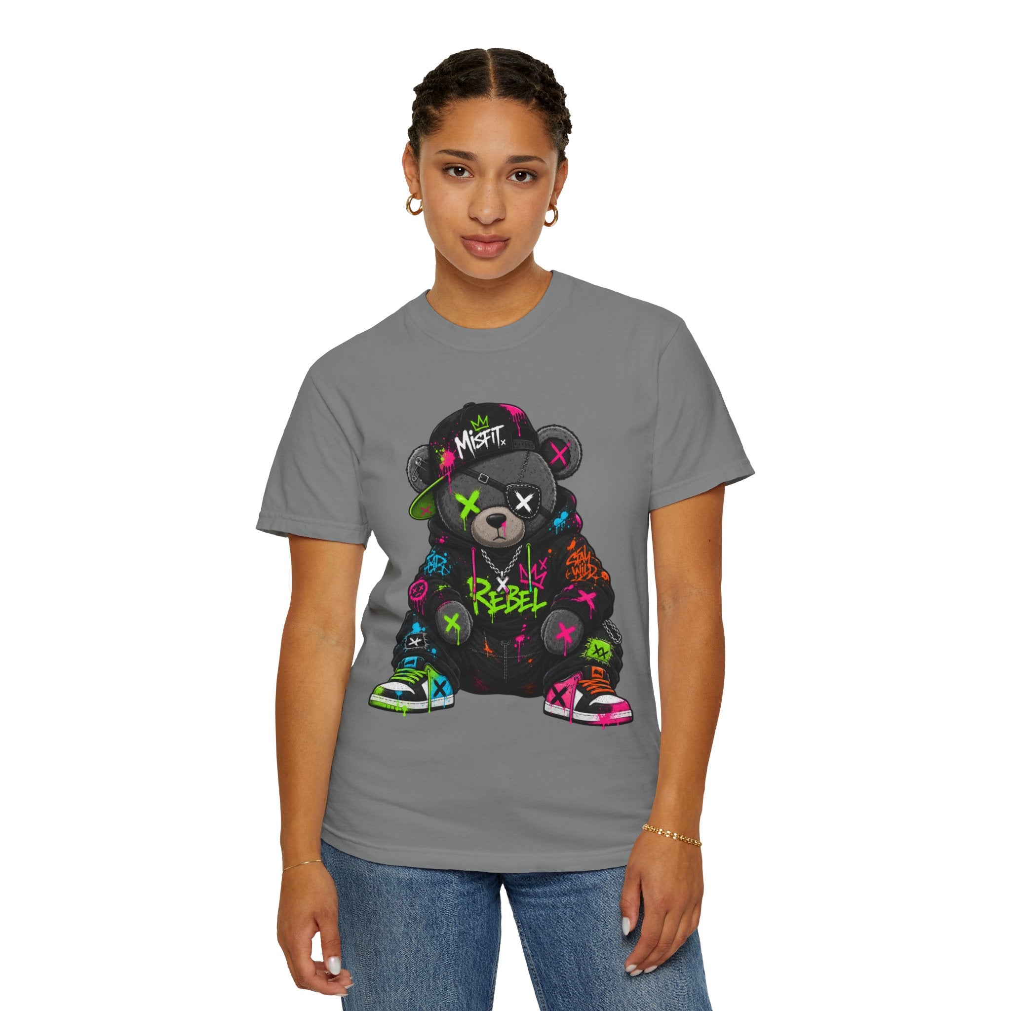 Rebel Graffiti Bear T Shirt