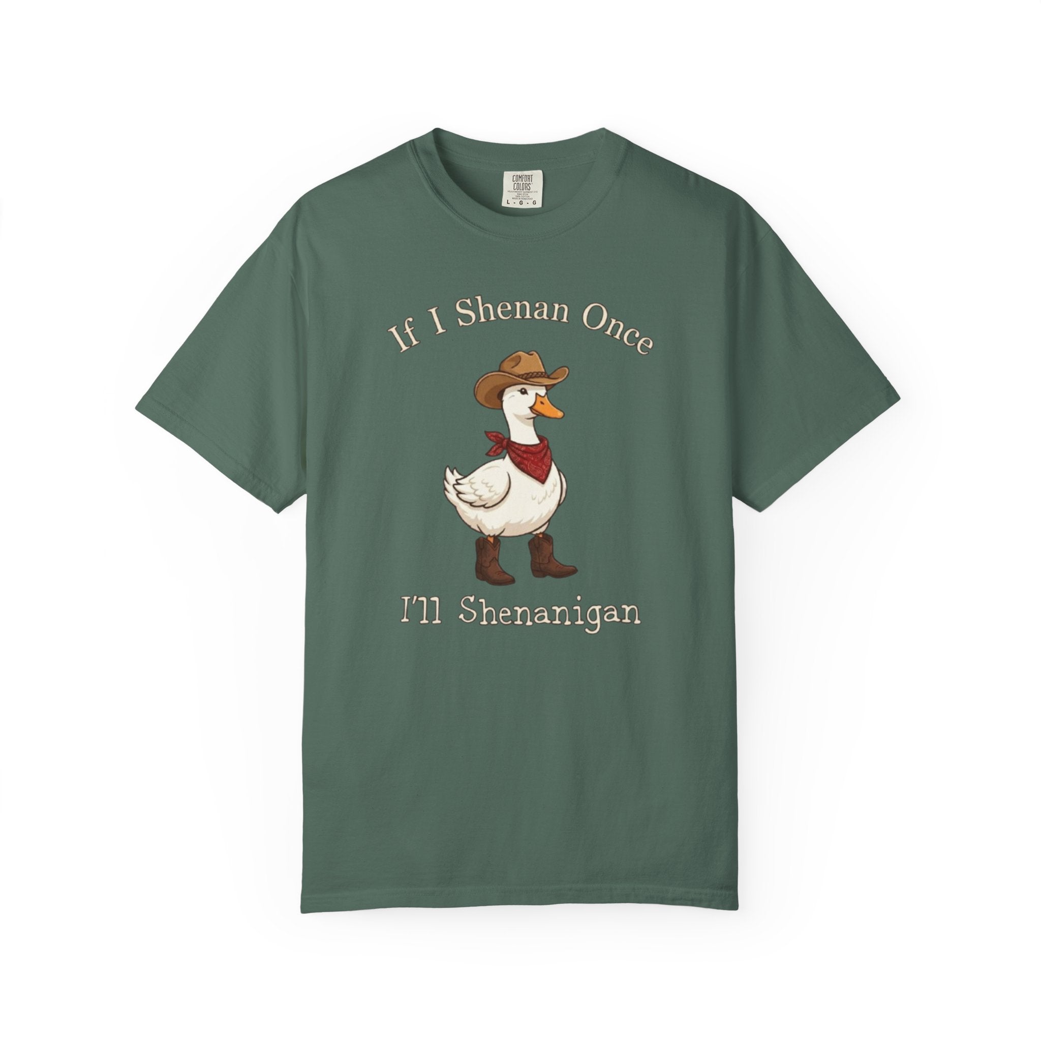If I Shenan Once I ll Shenanigan T Shirt Funny Cowboy Duck Graphic Tee