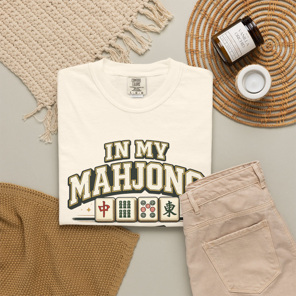 Mahjong T Shirt In My Mahjong Era Graphic Tee for Players and Fans
