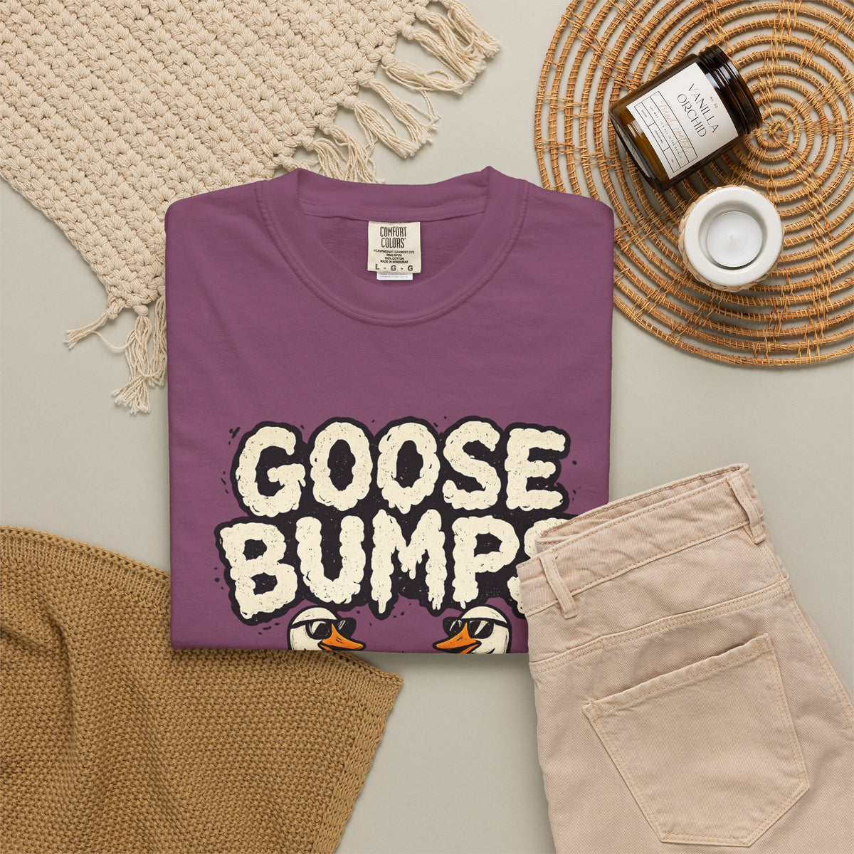 Goose Bumps T Shirt Funny Matching Geese Graphic Tee
