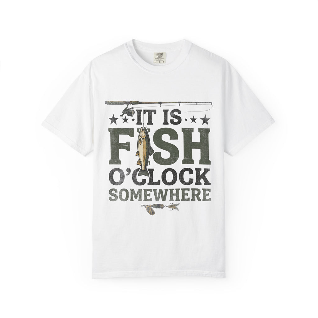 It Is Fish O Clock T Shirt Fishing Graphic Tee