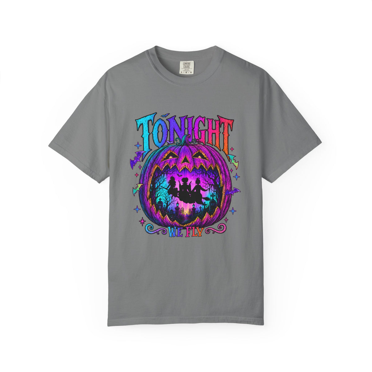 Tonight We Fly Halloween Pumpkin Tee Shirt
