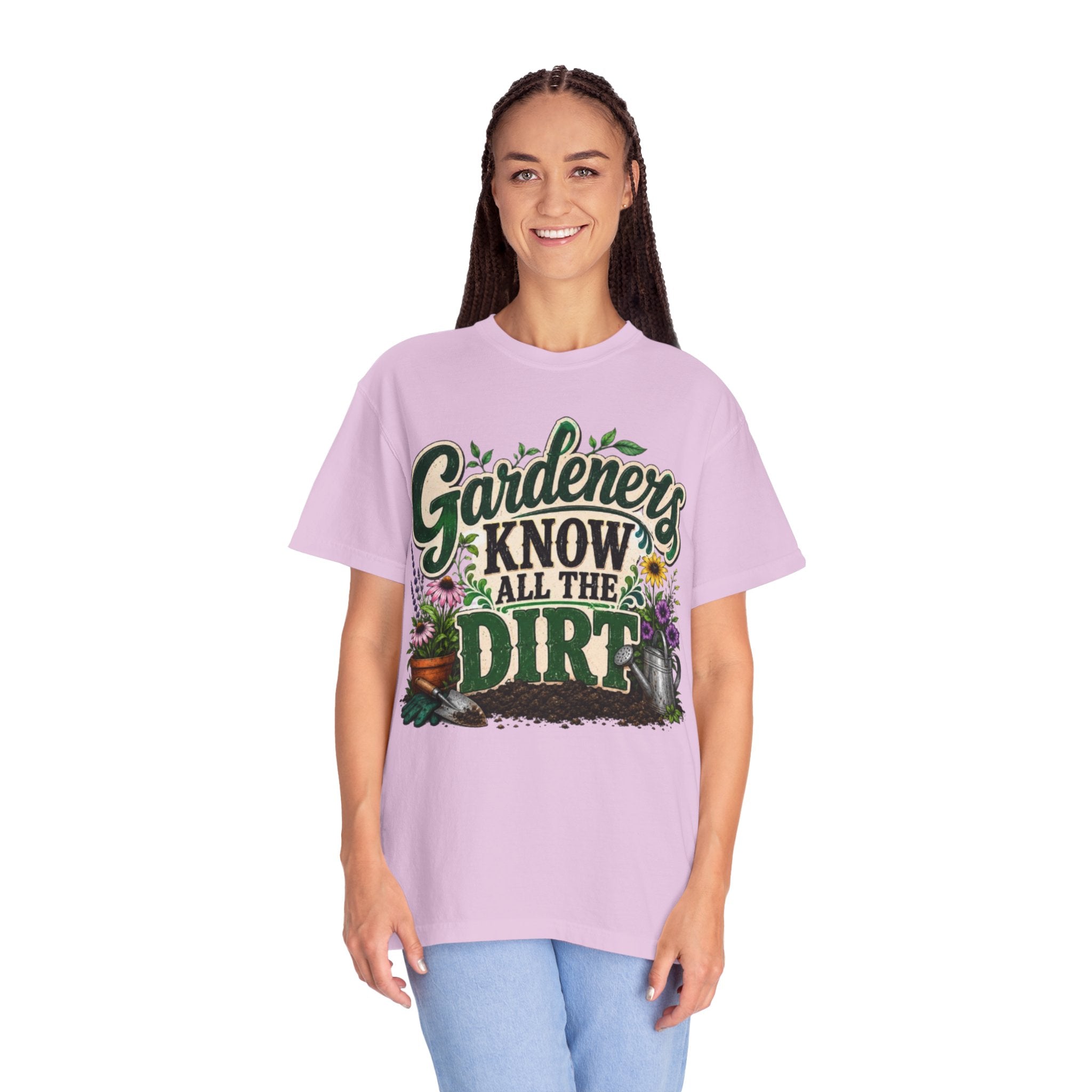 Gardeners Know All the Dirt Tee Funny Gardening T Shirt for Plant Lovers