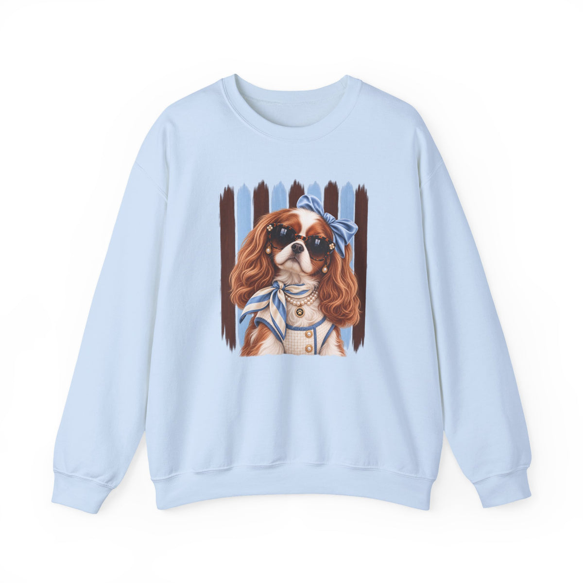 Cavalier King Charles Spaniel Sweatshirt, Cavalier Mom Gift, Unique Dog Lover Sweater, Artsy Boutique Dog Apparel, Original Pet Lover Gift